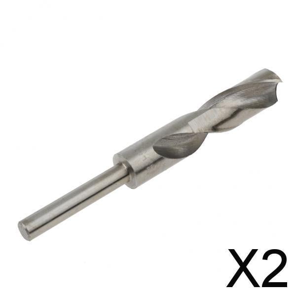 Broca para metal helicoidal de vástago recto de acero HSS 2 piezas