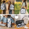 thumbnail image 5 of Yspwyqan Blue Sea Turtle Floral Kids Backpack Set for Boys Girls, 4 Piece with Lunch Box Water Bottle Bag 17 Inch Lightweight Multi-Pocket Bags Fits 15.6 Laptop for Elementary, 5 of 7