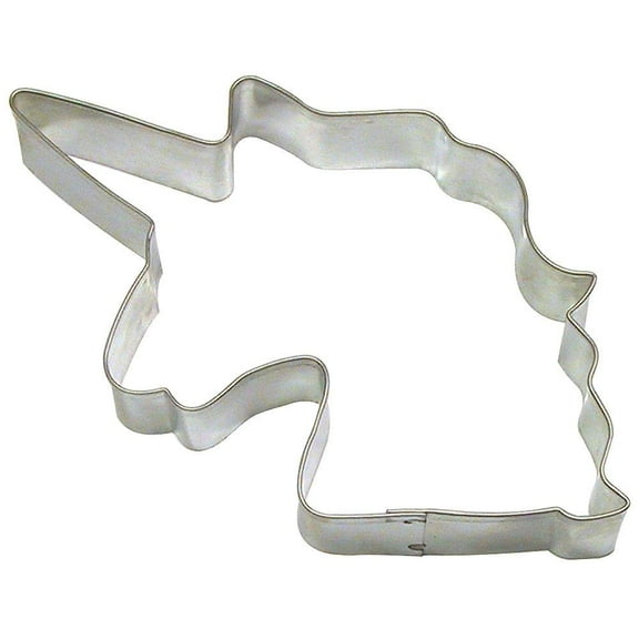 Unicorn Head With Mane Cookie Cutter 5 in B1683