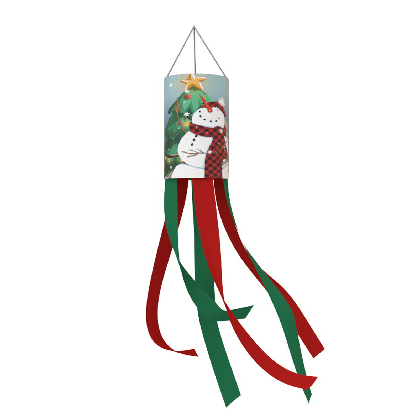 Christmas Windsock Flags ，39 Inch Snowman Santa Claus Christmas Tree