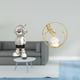 thumbnail image 2 of Figura de de escritorio, estatua de bola de cristal, escultura de resina, decoración de hierro, mano de obra fina, adecuada para el hogar,, 2 of 8