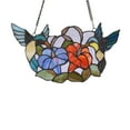 thumbnail image 2 of Lighting NECTAR Tiffany-style Animal Design Window Panel 15" x 8", 2 of 4