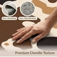thumbnail image 6 of ODIKA 6'x9' Beige Brown Abstract Canyon Design Washable Area Rug Fluid Shapes in Earthy Tones Motif for Family Room, Living Mater Bedroom, Non-Slip, Easy Care, 6 of 7