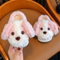 thumbnail image 2 of Otqutp Toddler Boys Girls Soft Plush Slippers Cute Dog Cartoon Animal House Shoes Toddler Kids Winter Non Slip Cozy Sandals, 2 of 8