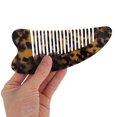 thumbnail image 3 of Unique Bargains 1 Pc Portable Anti-Static Hair Comb Brown Acetate Sheet, 3 of 5