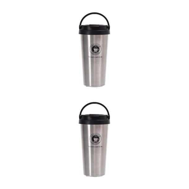 Taza de viaje Advancent de doble pared de Acero inoxidable con tapa elegante y hermética incluida