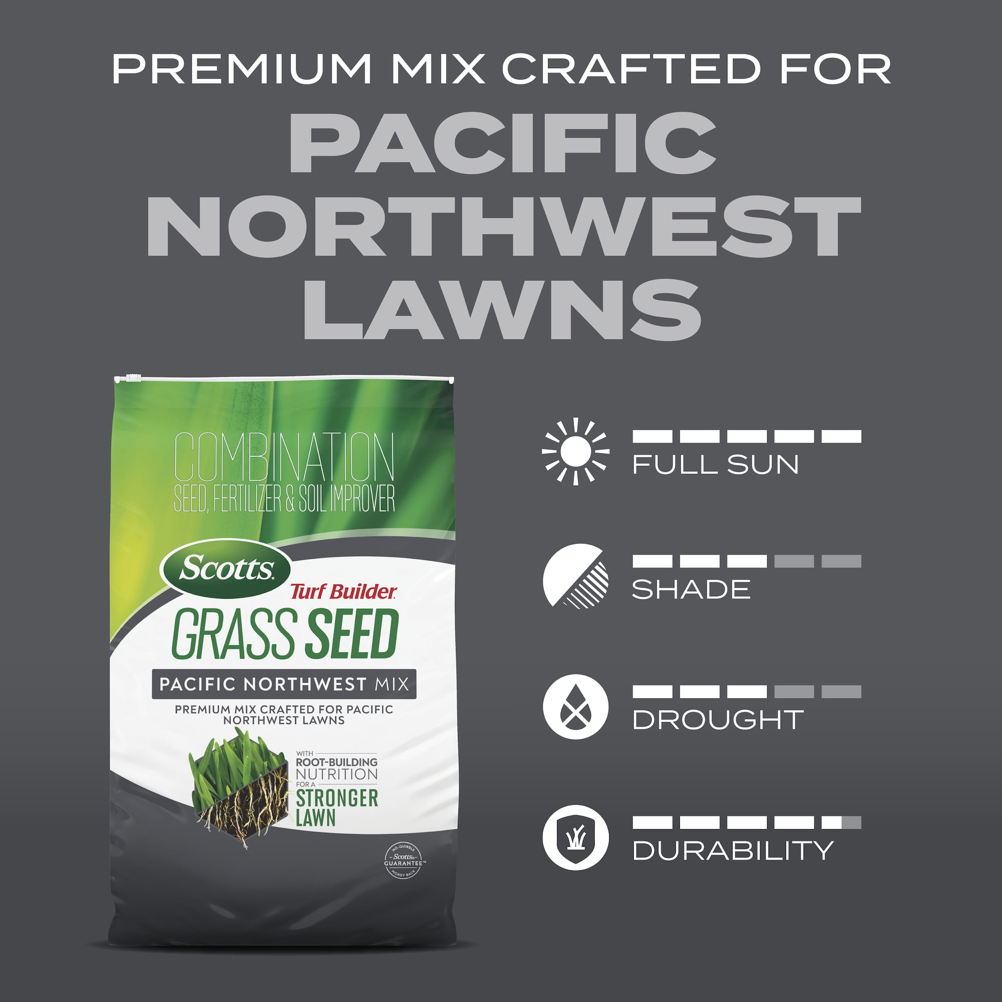 Scotts Turf Builder Grass Seed Pacific Northwest Mix, 2.4 lbs.