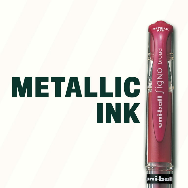 Uni-Ball SAN - Uniball Gel Impact Pen, 1.0 mm, Metallic Gold (60767)