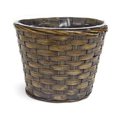 thumbnail image 1 of Woven Brown Pot Planter, 1 of 1