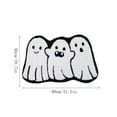 thumbnail image 3 of Halloween Ghost Shaped Bath Mat, Super Absorbent Bathroom Rug, Non-slip Quick-drying Shower Floor Pad, Soft Comfortable Foot Mat, Spooky Festival Home Bathroom Decor Carpet (19.69*31.50in), 3 of 6