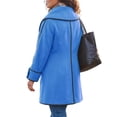 thumbnail image 4 of Riecok Womens Pea Coats Long Sleeve Button down Jackets Lapel Collar Overcoat Warm Casual Winter Outerwear M, 4 of 6