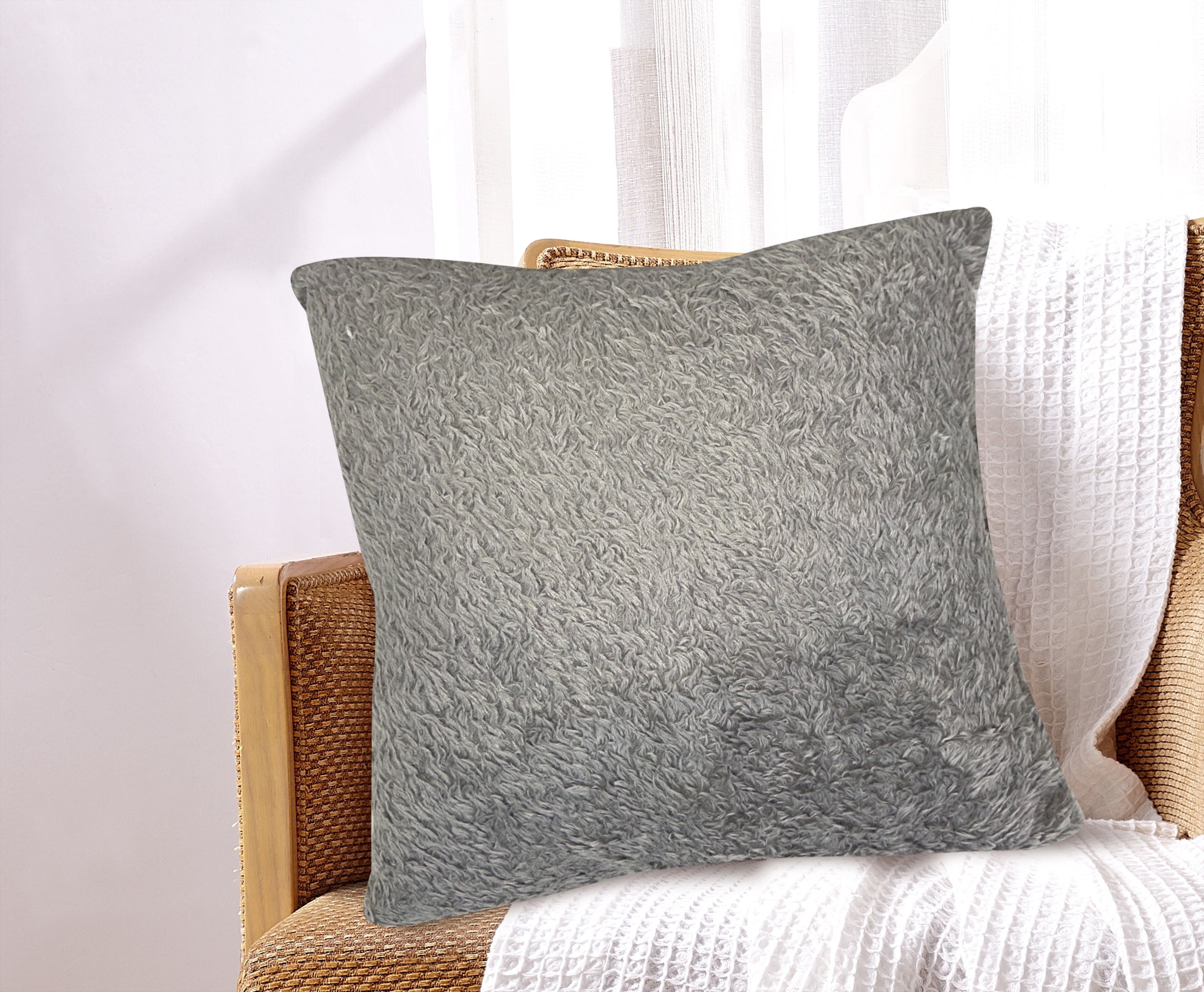 Madison Faux Fur Throw Pillow