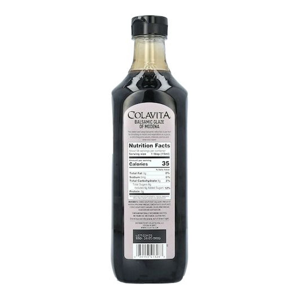 Colavita Balsamic Vinegar Glace Oil Bottle, 29.5 Fluid Ounce, 6 Per Case