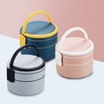 thumbnail image 3 of Agiferg Portable Double-layer Love Lunch Box With Rice Can Be Microwave-heated Portable Lunch Box Student Bento Box, 3 of 7