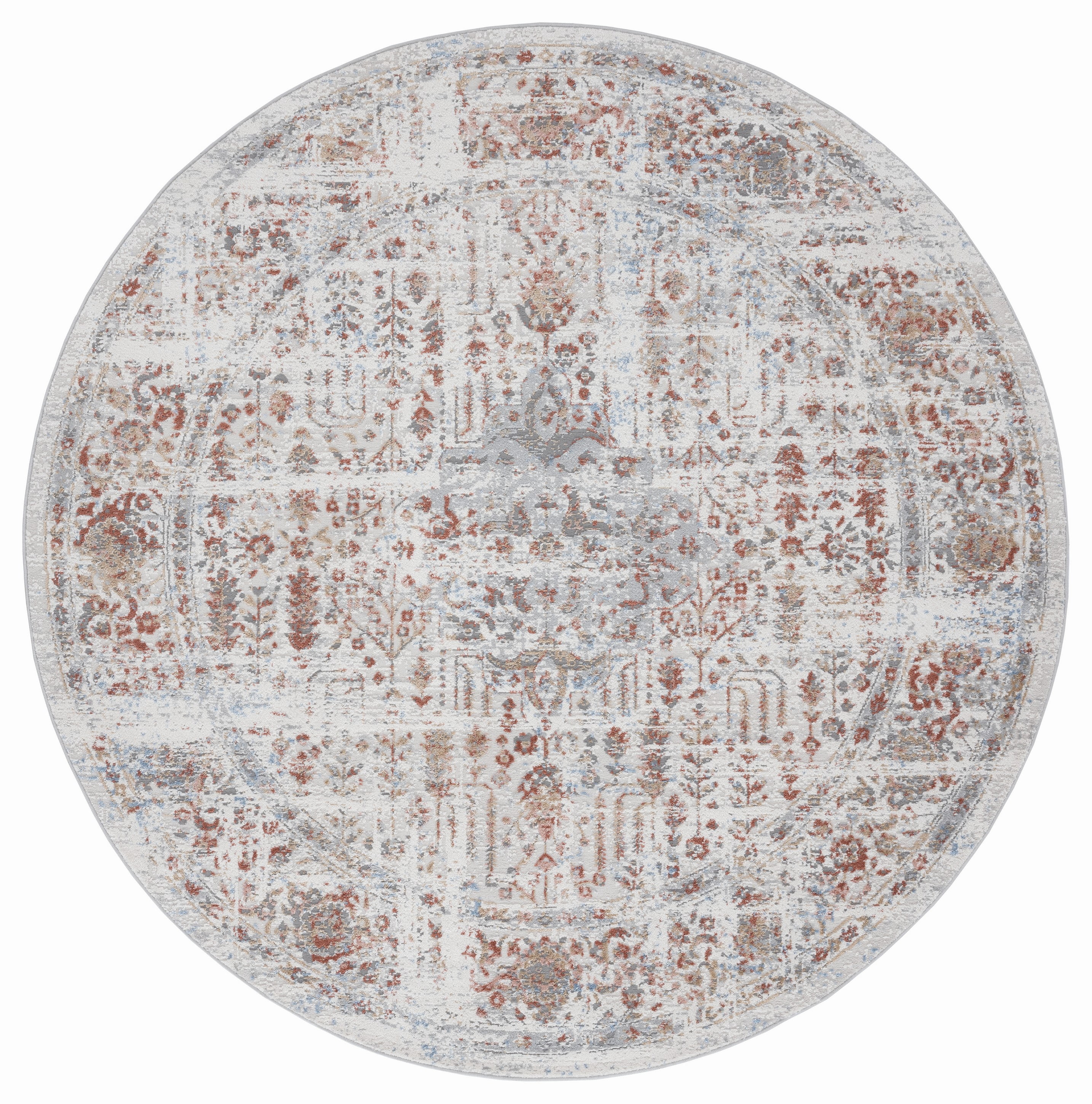 United Weavers Dawson Irregular Transitional Bordered Runner Rug, Rust, 2'7" x 7'4"