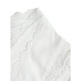 thumbnail image 6 of Women's Summer White Short Sleeve Open Front Lace Tie Up T-shirt, 6 of 9