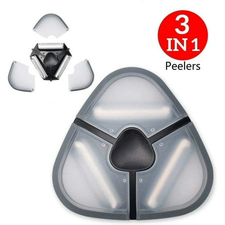 

Portable Mini 3 in 1 Vegetable Fruit Peeler with 3 Sharp Blades and Covers Stainless Steel Peeler for Cabbage Potato Apple Carrot Veggie and Fruit Peeler