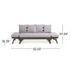 thumbnail image 5 of GDF Studio Oceanna Outdoor Acacia Wood and Rope Expandable Daybed with Cushions, Gray and Dark Gray, 5 of 9