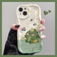 thumbnail image 4 of Ctue-funda de silicona suave para teléfono móvil, carcasa con diseño de dinosaurio ondulado para iPhone 15, 14, 11 Pro Max, 13, 12 Mini, XR, XS, X, 8, 7, 6, 6S Plus, SE 2020, 4 of 5
