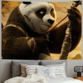thumbnail image 2 of Orinice Panda Bear Brown Bear Bow and Arrow Tapestry Wall Hanging Unique Style for Home Wall Decor Living Room Bedroom Farmhouse Dorm 50x40inch, 2 of 6