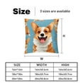 thumbnail image 5 of Corgi Throw Pillows Set of 2 with Unique Patterns Covers - Available in 16x16, 18x18, and 20x20 Inches for Various Occasions - Includes Throw Pillow Inserts, 5 of 6
