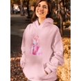 thumbnail image 2 of Anime Girl W Face Mask Hoodie Women -Image by Shutterstock, Female Small, 2 of 4