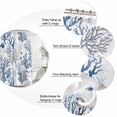 thumbnail image 6 of Blue Coastal Waterproof Fabric Shower Curtain,Summer Nautical Ocean Beach Coral Fish Waterproof Fabric Shower Curtain for Bathroom Curtains Bathtubs Hotel Shower Curtains with 12 Hooks Standard 60x72, 6 of 8