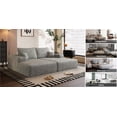 thumbnail image 6 of Wiilayok 74.8" Modern Sofa bed With Dual sleeper,Oversized Boneless lounger for Living Room Bedroom,No Assembly Required,Gray (Plush Corduroy Fabric), 6 of 9