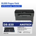 thumbnail image 4 of Amstech 1-Pack Compatible Drum Unit for Brother DR-820 DR820 DR 820 HL-L5000D L5200DW L6400DW MFC-L5700DW L5850DW L6700DW L6800DW DCP-L5500DN Printer(Black), 4 of 10