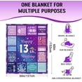 thumbnail image 5 of 13 Year Old Girl Birthday Gifts, Teenage Girls 13th Birthday Gifts Blanket 50" x 60", 13 Year Old Girl Birthday Gift Ideas Bday Decor, 13 Birthday Gifts for Daughter Granddaughter Sister Niece, 5 of 6