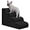 Black, variant on Dog Steps for Small Dogs, 3-Step Pet Ramp Stairs for High Beds and Sofa, Non-Slip Pet Stairs for Small Dogs and Cats, Removable and Easy to Clean Cover, Beige