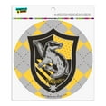 thumbnail image 1 of Harry Potter Hufflepuff Plaid Sigil Automotive Car Refrigerator Locker Vinyl Circle Magnet, 1 of 6