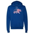 thumbnail image 2 of America Flag Bear Hoodie, 4th of July Hoodie, Unisex Graphic Sweatshirts - Royal MH200HOODPATRIOT S1 L, 2 of 3