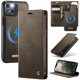 thumbnail image 1 of CaseMe Funda para Billetera for iPhone 13 Compatible con Magsafe, 2 en 1 de Piel Sintética [Bloqueo RFID] Soporte para Tarjeta Abatible Cubierta Magnética Desmontable a Prueba de Golpes, 1 of 10