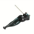 thumbnail image 5 of 1pc Handmade Ceramic Creative Frog Ornament Incense Stick Holder, Aromatherapy Home Decor Censer Tea Pet (Without Incense), 5 of 7