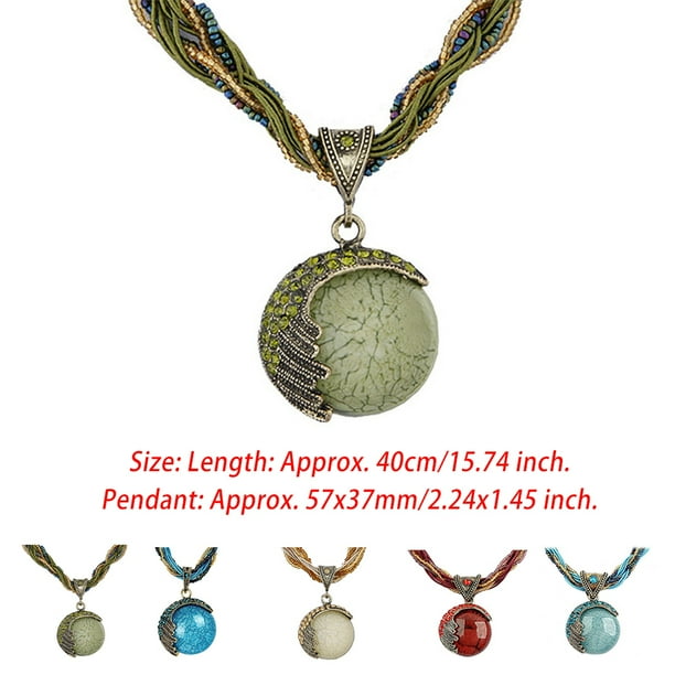 Bohemian Pendant Necklace Women Collar Choker Anniversary Birthday