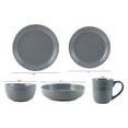 Mainstays Chiara Round Stoneware 10.5" Grey Dinner Plate