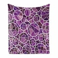 thumbnail image 1 of Mosaic Soft Flannel Fleece Blanket, Abstract Creative Contemporary Design with Geometric Motif in Purple Color Palette, Cozy Plush for Indoor and Outdoor Use, 70" x 90", Multicolor, by Ambesonne, 1 of 6