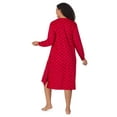 thumbnail image 3 of Aria Women’s Super-Soft Velour 46” Long Sleeve V-Neck Sleepwear Lounger, Sizes XS-4X, 3 of 7