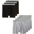 thumbnail image 4 of Fruit of the Loom Men's Boxer Briefs Black and Grey, 7 Pack, 4 of 6