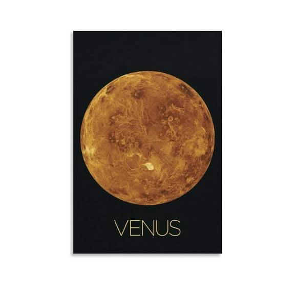 Solar System Planet Venus Educational Posters Picture Print Canvas Poster Wall Paint Art Posters Decor Modern Home Artworks Gift 12x18inch(30x45cm)
