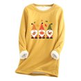 thumbnail image 3 of Halloween Chemises Femmes Épais Chandail en Molleton en Molleton Manches Longues Imprimé Velours Chaud Col Rond sous-Vêtements Hauts Chandail en Molleton Femmes en Liquidation, 3 of 3