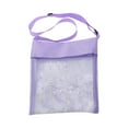thumbnail image 2 of Beach Toy Mesh Bag, Multi-Color Sand Toys Storage Tote Bags, Sea Shell Collecting Bag with Adjustable Carrying Straps and Zipper for Swimming Gifts, 2 of 5