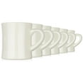 thumbnail image 4 of COLETTI Diner Coffee Mugs Set of 6 - 11oz Ceramic Coffee Mug set - Retro 1950s Plain Stoneware Coffee Cups Set for Restaurant, Diner, Farmhouse, Coffee Shop, Home & Bulk use, 4 of 11