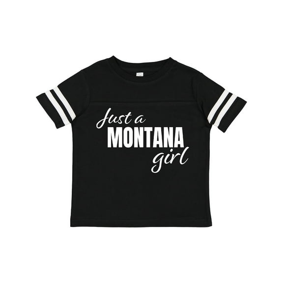 Inktastic Just a Montana Girl Born and Raised Girls Toddler T-Shirt