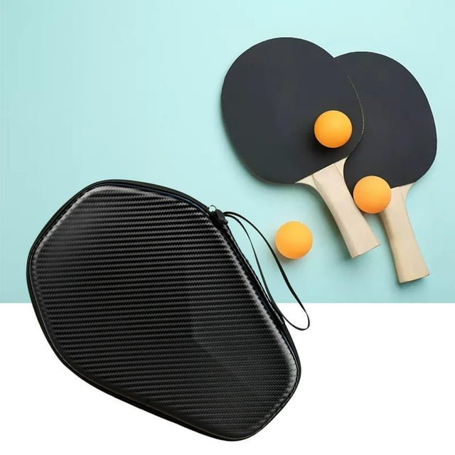 Table Tennis Paddle Case, Durable Waterproof Table Tennis Racket Cover, Sport Accessories Black