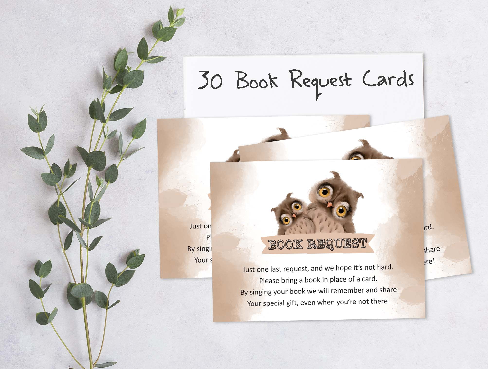 Inkdotpot Set Of 30Owl Bird Baby Shower Invitations-Diaper Raffle Tickets And Baby Shower Book Request Cards Invites Its A Boy Its A Girl