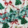 thumbnail image 6 of Cjfdfy Newborn Baby Girl Christmas Footed Romper Christmas Tree Santa Print Zip-up Long Sleeve Footed Bodysuit And Headband Infant Cute My Christmas Fall Winter Outfit 0-9M, 6 of 8