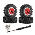 thumbnail image 4 of Xuanheng 4 Pcs Roues et Pneus de Voiture RC 1/30 Pcs de Rechange Portables Remplacement pour SCX30 Rouge, 4 of 8