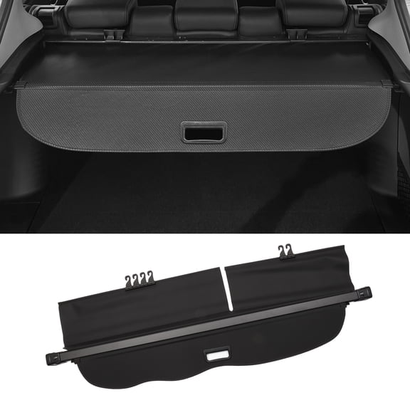 Unique Bargains Retractable Cargo Cover for Toyota Land Cruiser Prado FJ150 J150 2010-2018 Trunk Cargo Cover Gloss Black